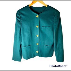 JOS. A. BANK Women's Green Wool Blazer 12